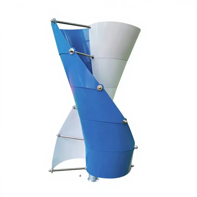 Renewable Energy Types - 簡単設置 24V 48V スパイラル型 1kw 垂直軸風力発電機