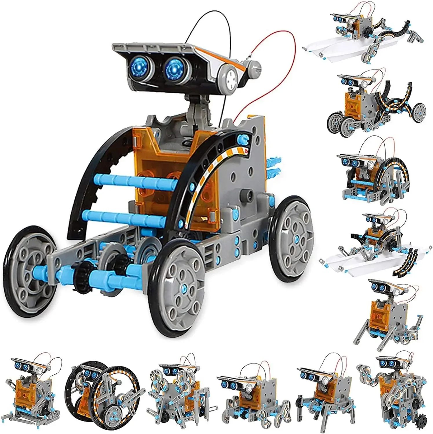 Renewable Energy Kits - 13-in-1 教育ソーラーロボットおもちゃ DIY 建築科学実験キット 8 ～