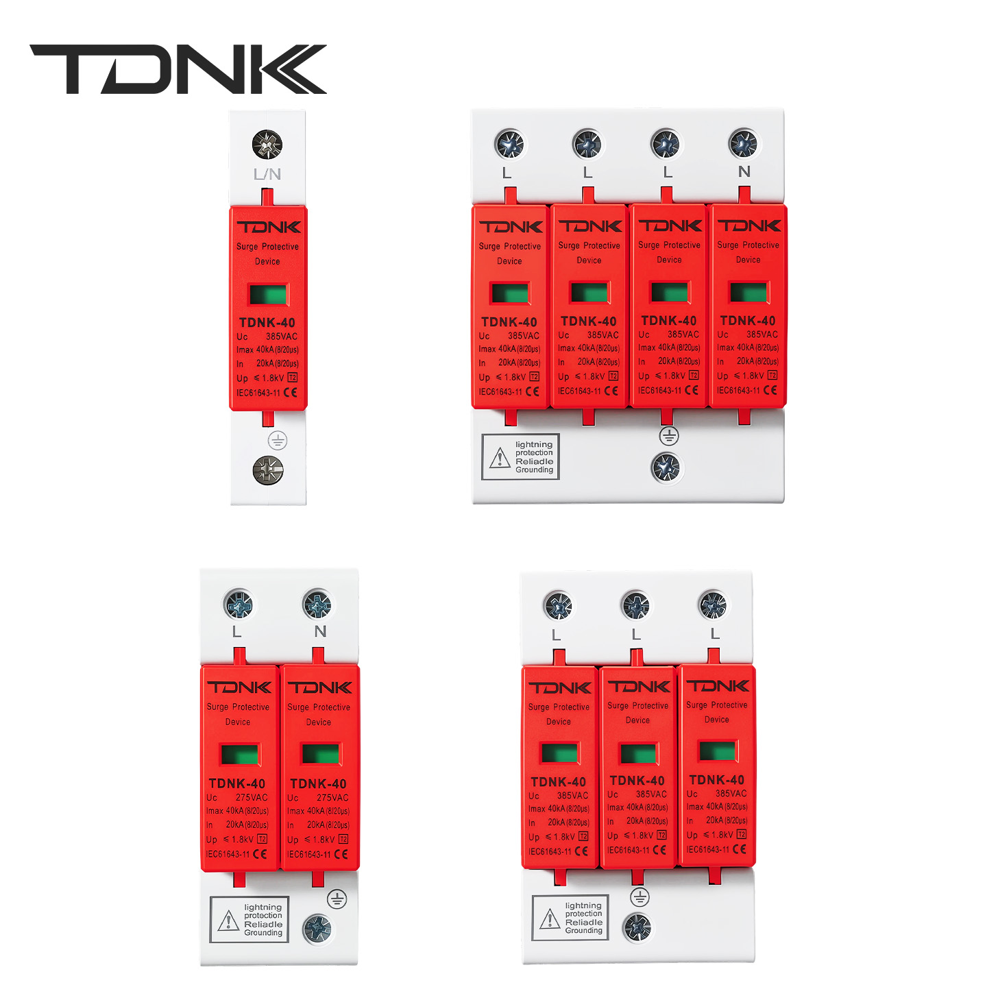 Ac Surge Protector - TDNK 家庭用・産業用SPDサージプロテクター AC 1P 2P 3P