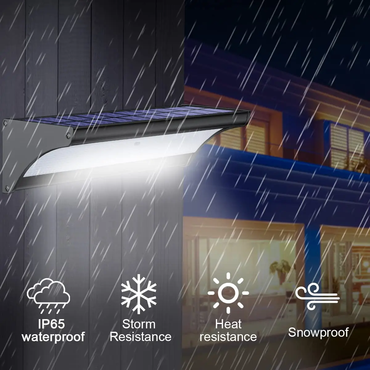 60/48Led 屋外ソーラーウォールライトソーラーフラッド - Waterproof Junction Box Solar のレビューと価格