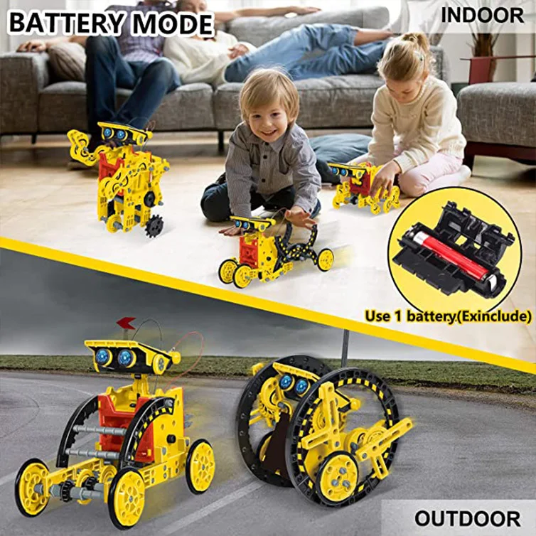12 in 1 科学実験ソーラーロボットおもちゃ DIY ビ - Renewable Energy Kits のレビューと価格