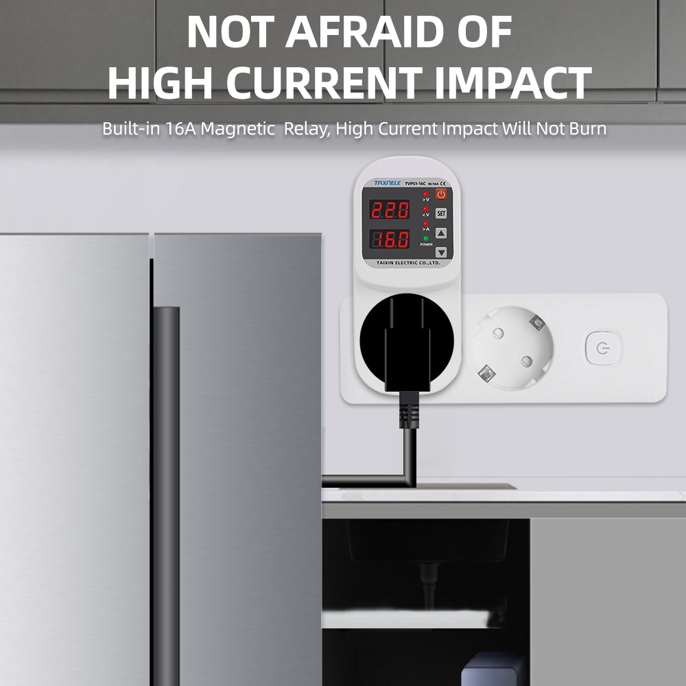 自動電圧電流保護ソケット,EUプラグ,調整可能な電源サージプ - Ac Surge Protector のレビューと価格
