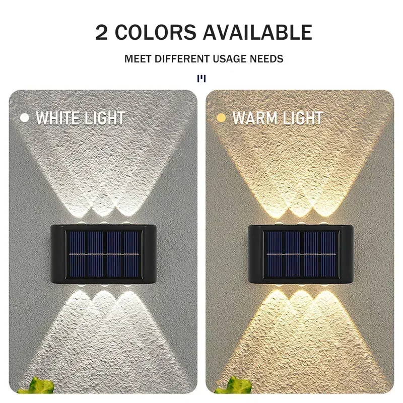 LEDソーラーライト 屋外防水 ソーラーウォールランプ 上下 - Waterproof Junction Box Solar のレビューと価格