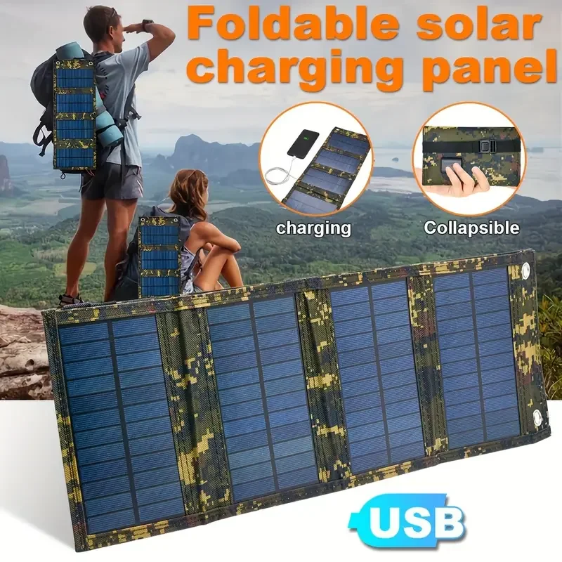 ポータブル USB 折りたたみソーラーパネル折りたたみソーラ - Folding Solar Panel のレビューと価格