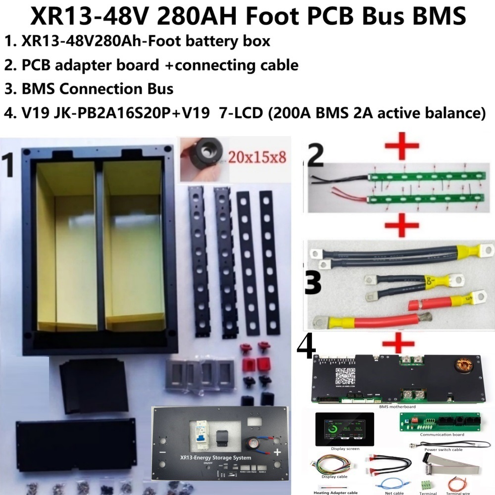 XR13 16S 51.2V 7インチLCD JK BMS  - Renewable Energy Kits のレビューと価格