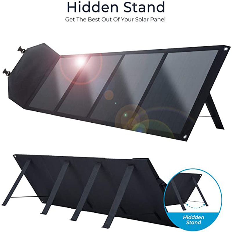 ソーラーパネル 単結晶 80W ソーラー折りたたみパック バ - Folding Solar Panel のレビューと価格