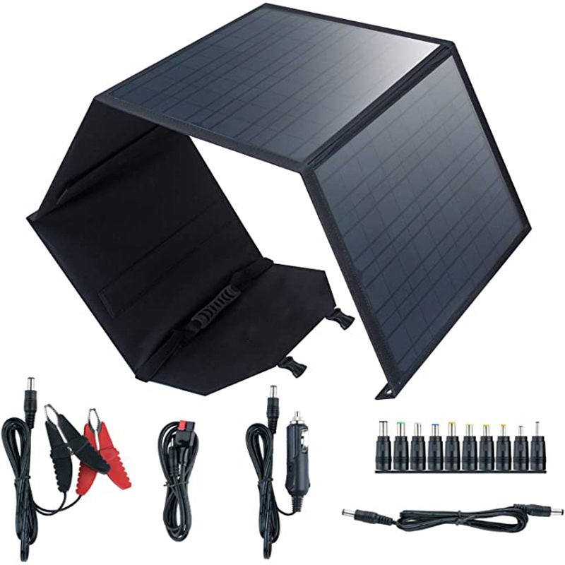 ソーラーパネル 単結晶 80W ソーラー折りたたみパック バ - Folding Solar Panel のレビューと価格