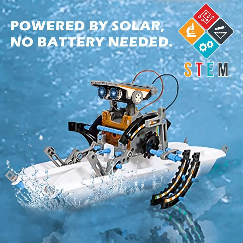 13-in-1 ソーラーパワーロボットキット STEM教育D - Renewable Energy Kits のレビューと価格