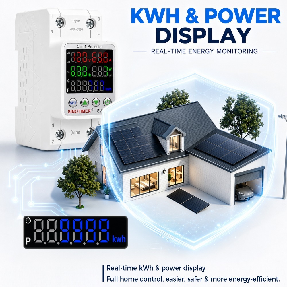 220V AC 230V LEDディスプレイ KWh計測 電 - Ac Surge Protector のレビューと価格