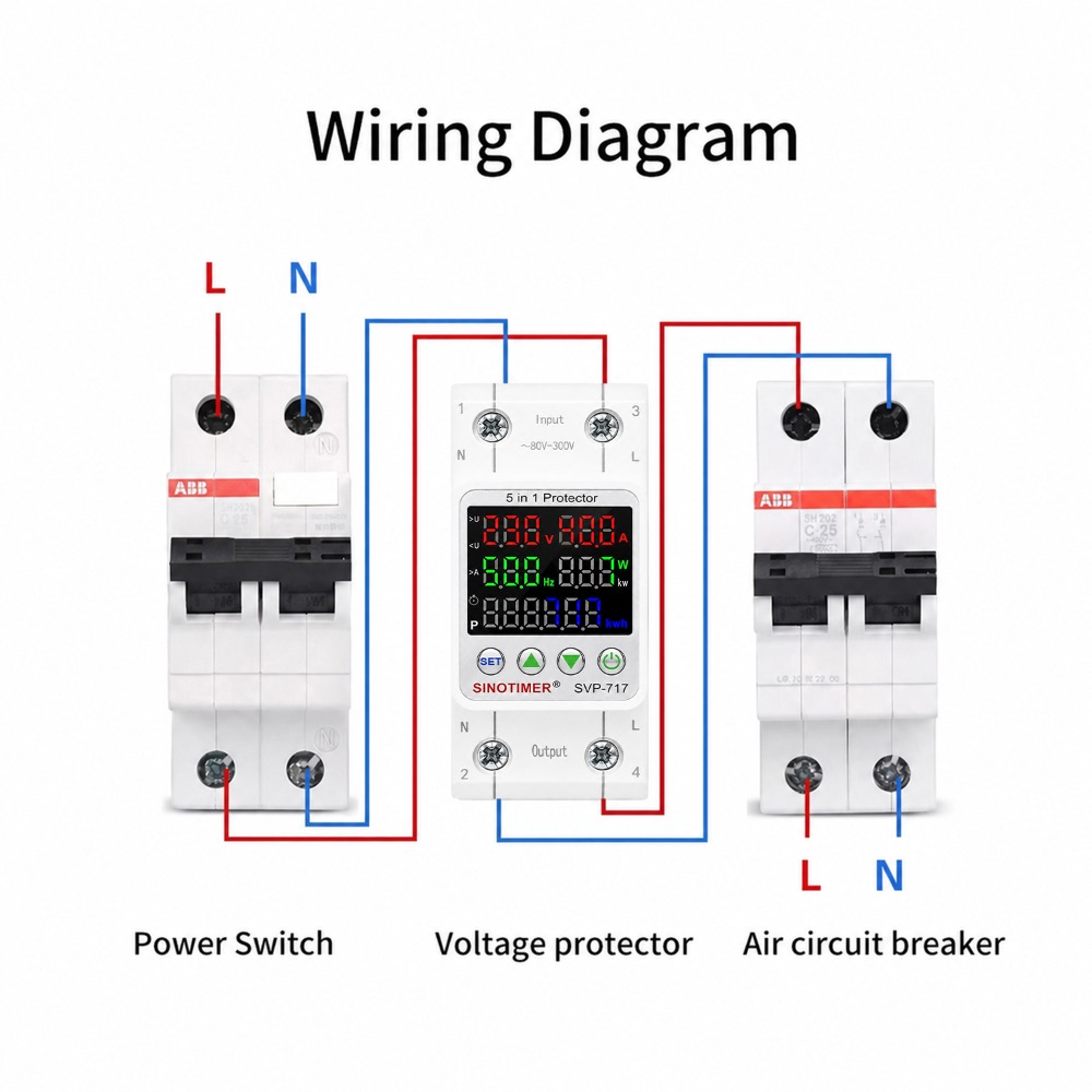 220V AC 230V LEDディスプレイ KWh計測 電 - Ac Surge Protector のレビューと価格