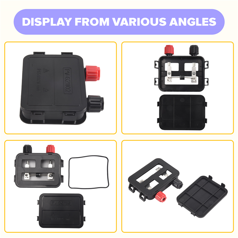 AT59 太陽光発電ジャンクションボックス 60-1500W - Waterproof Junction Box Solar のレビューと価格