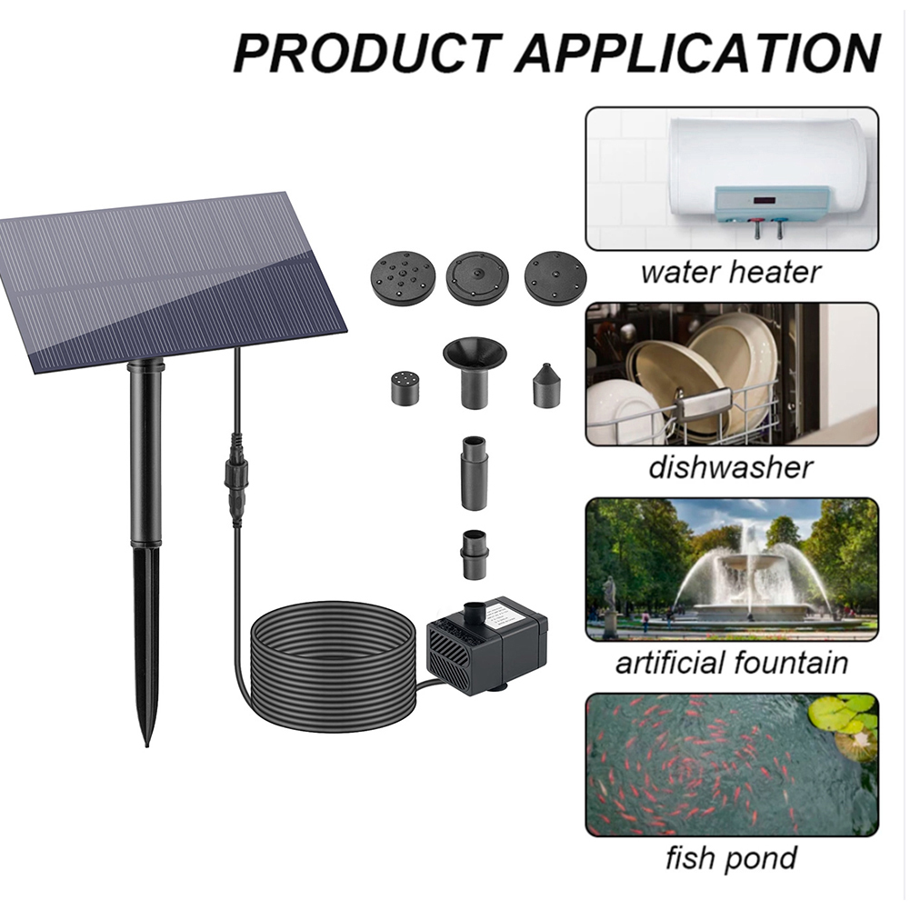5 ワット 5 ボルト噴水庭の装飾ステーク太陽光発電パネルウ - Renewable Energy Kits のレビューと価格