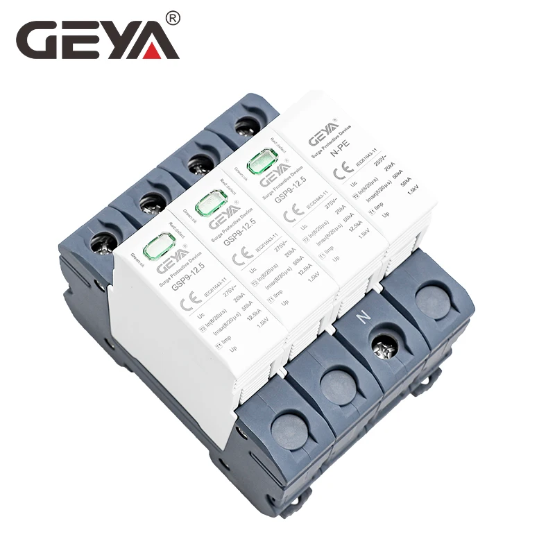 GEYA GSP9 12.5KA T1 + T2 SPD 4 - Ac Surge Protector のレビューと価格