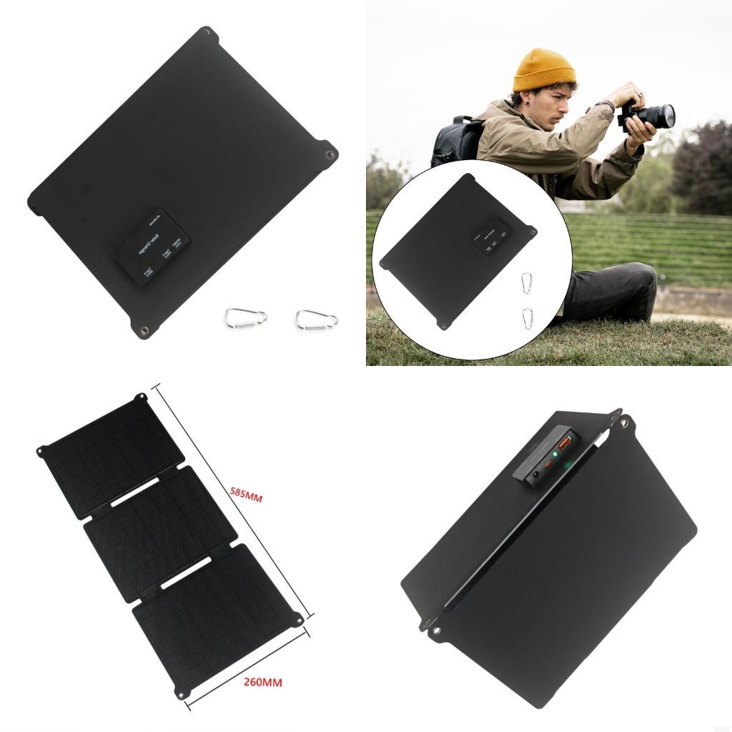 ソーラーパネルポータブル折りたたみバッグUSBタイプC出力ソ - Folding Solar Panel のレビューと価格