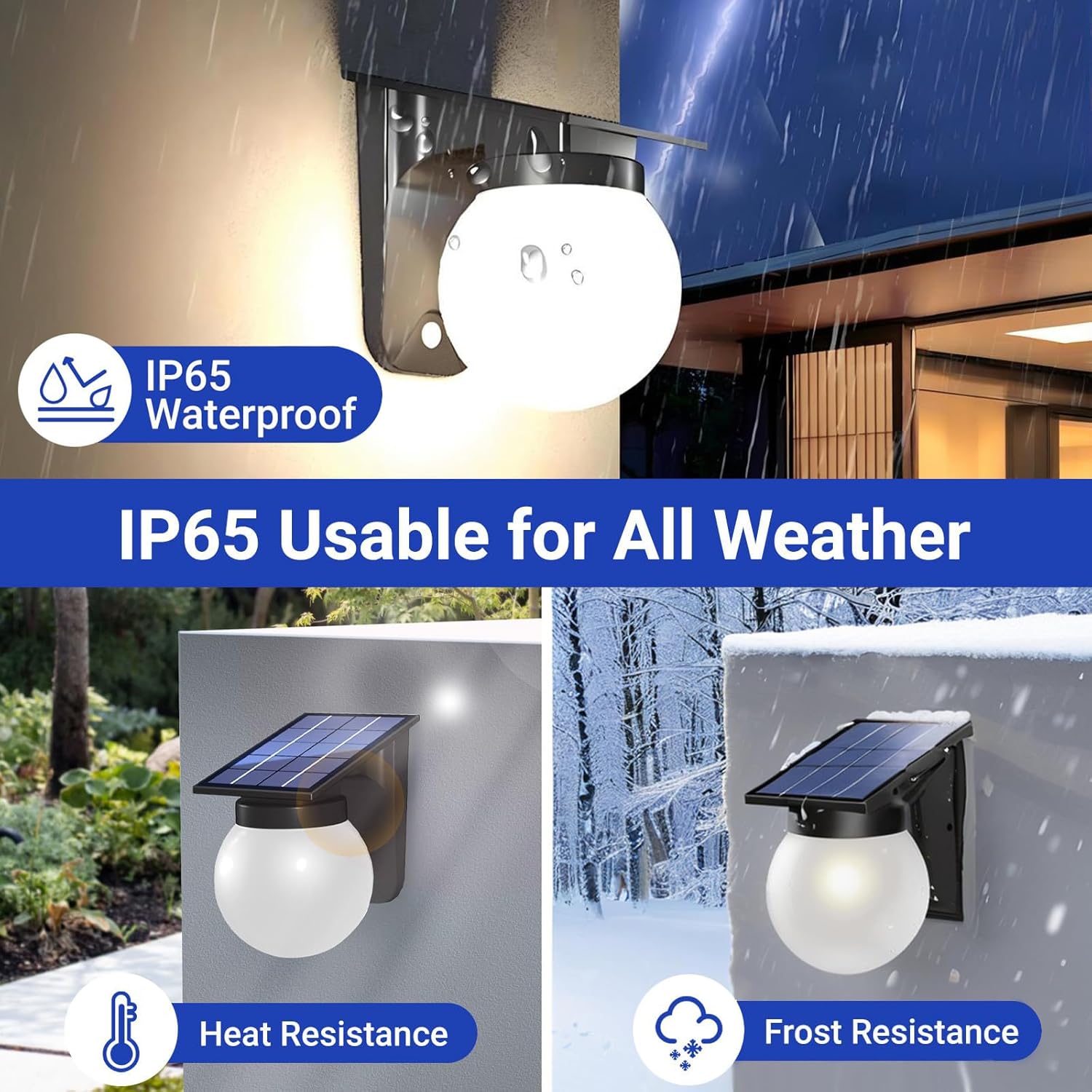 ソーラー球形ウォールライト 屋外IP65防水 ラウンドボール - Waterproof Junction Box Solar のレビューと価格