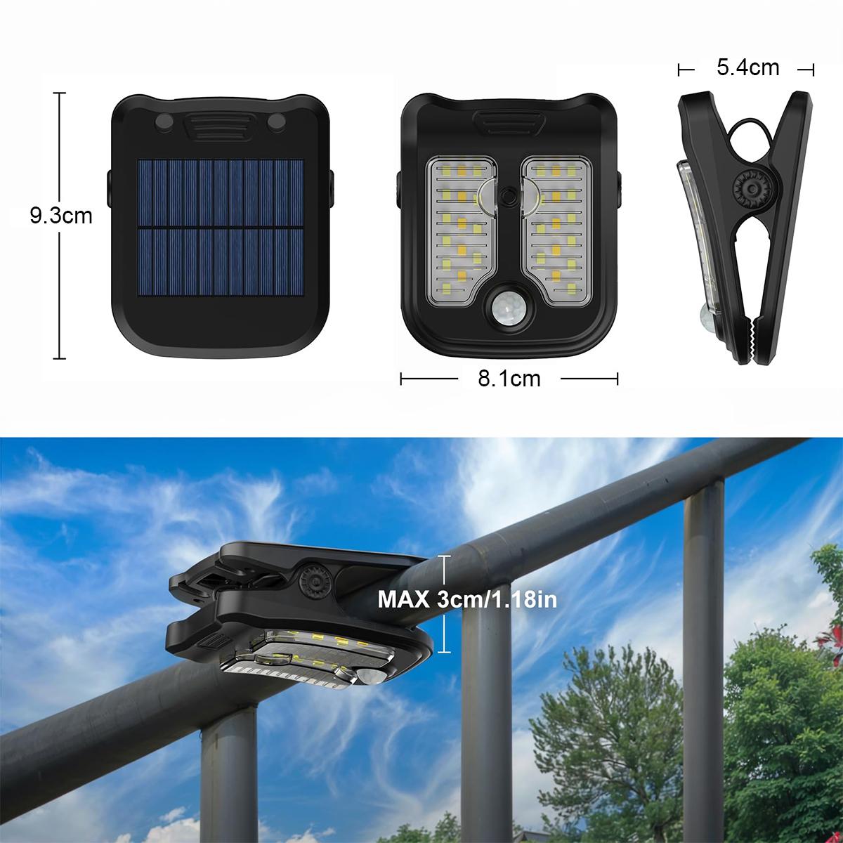 太陽クリップは光動きセンサー屋外の壁ランプのライトを導きまし - Waterproof Junction Box Solar のレビューと価格