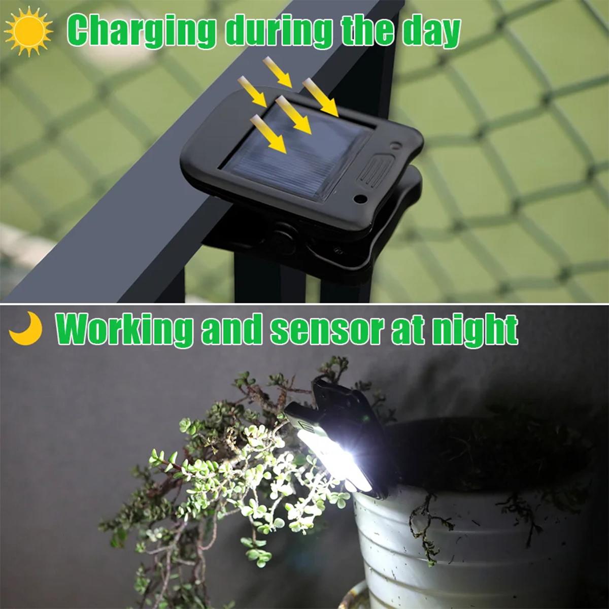 太陽クリップは光動きセンサー屋外の壁ランプのライトを導きまし - Waterproof Junction Box Solar のレビューと価格
