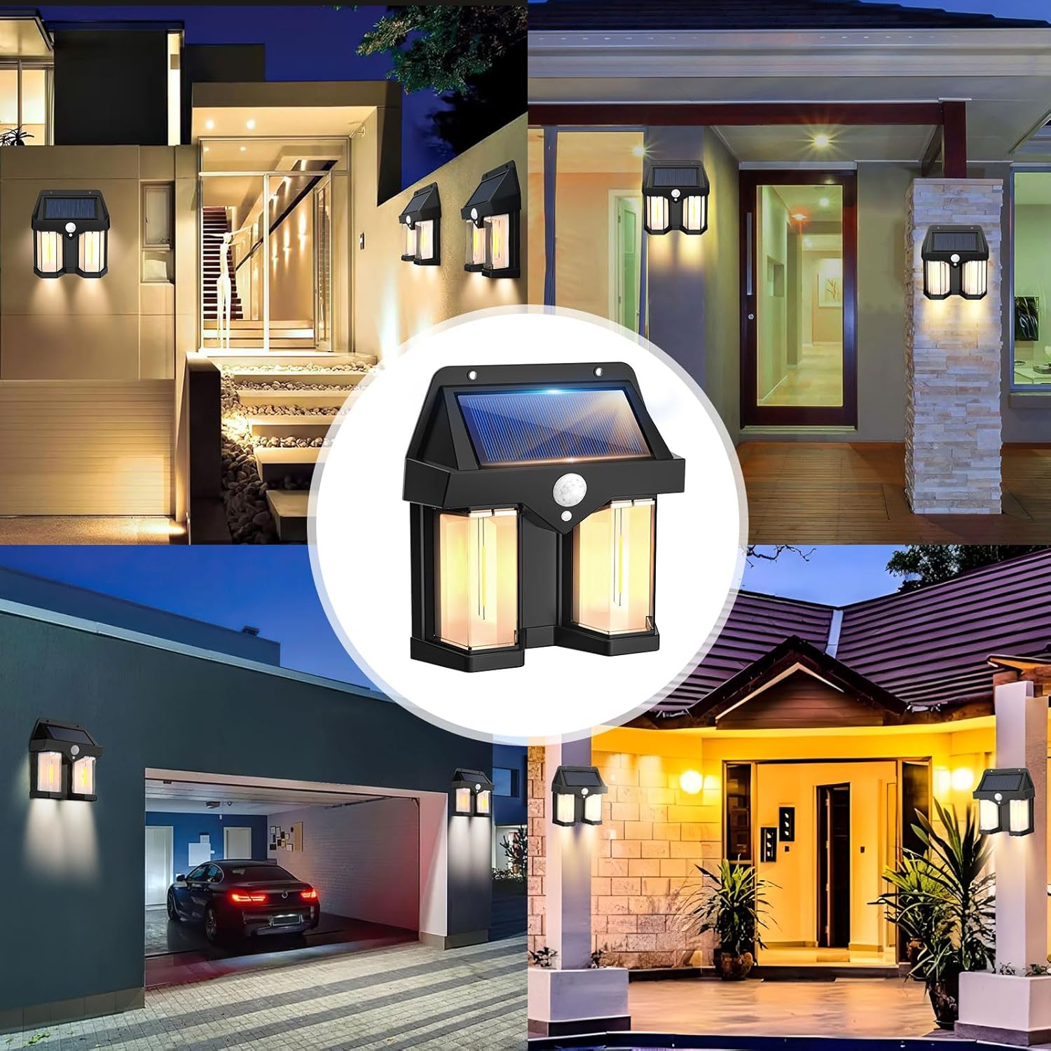 ソーラーパワーウォールライトヴィンテージガーデンヴィラ屋外モ - Waterproof Junction Box Solar のレビューと価格