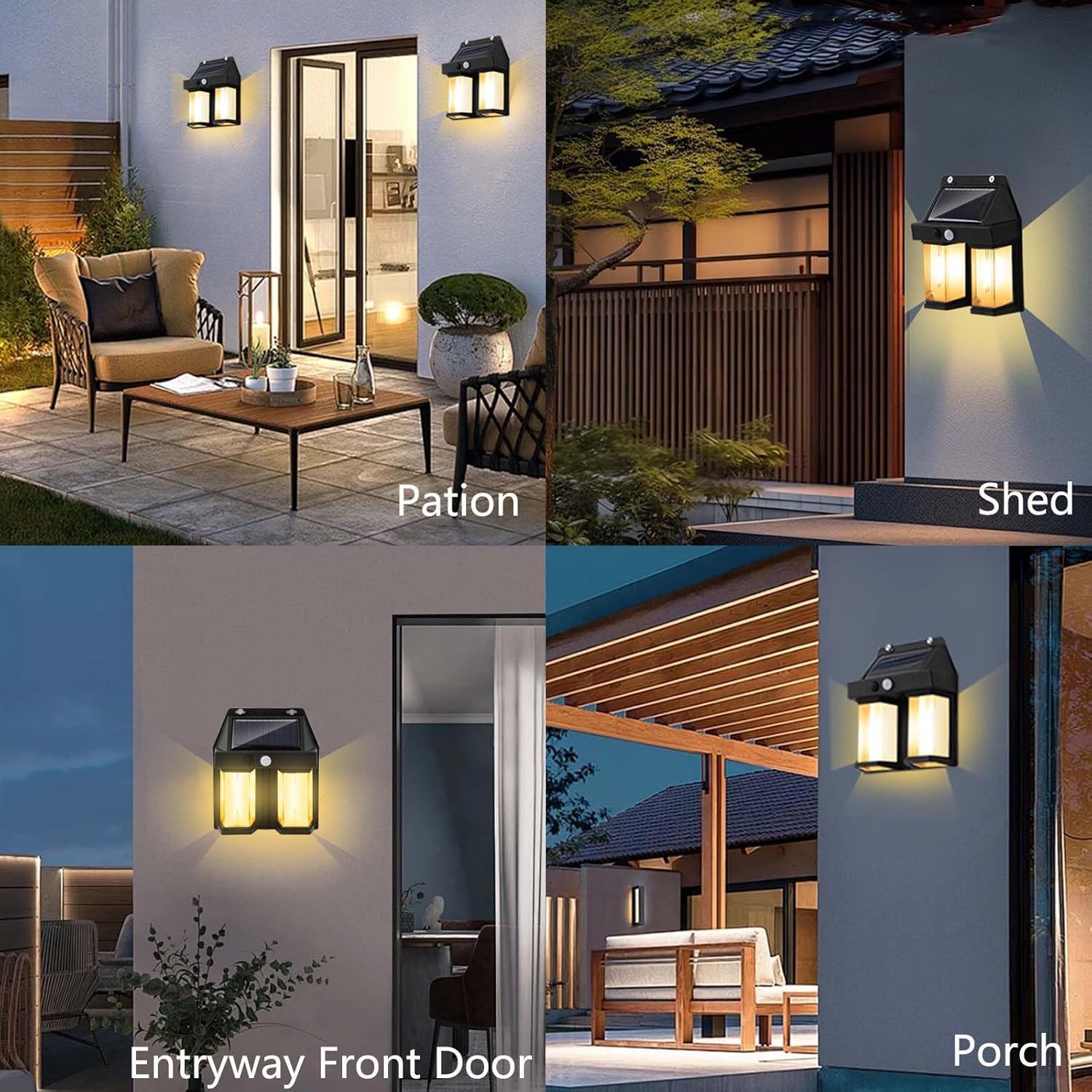 ソーラーパワーウォールライトヴィンテージガーデンヴィラ屋外モ - Waterproof Junction Box Solar のレビューと価格