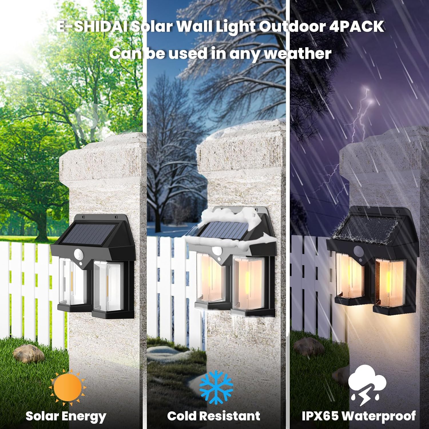 ソーラーパワーウォールライトヴィンテージガーデンヴィラ屋外モ - Waterproof Junction Box Solar のレビューと価格