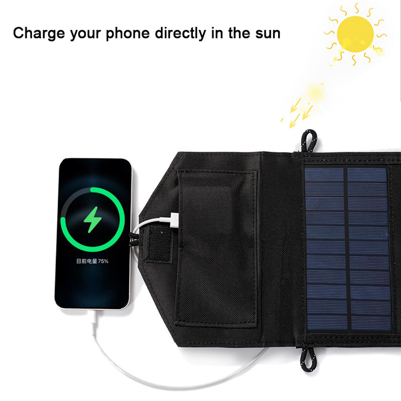 屋外キャンプハイキング折りたたみ式USBソーラーパネル充電器 - Folding Solar Panel のレビューと価格