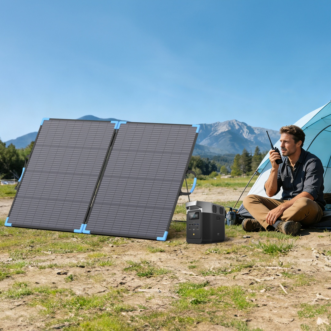 E-POWO 20V 両面ソーラーパネル 220W 折りたた - Folding Solar Panel のレビューと価格