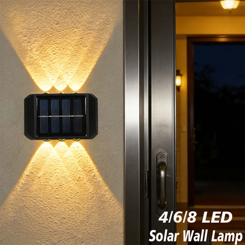 4/6/8 LED ソーラー屋外ライトソーラー照明防水ランプ - Waterproof Junction Box Solar のレビューと価格