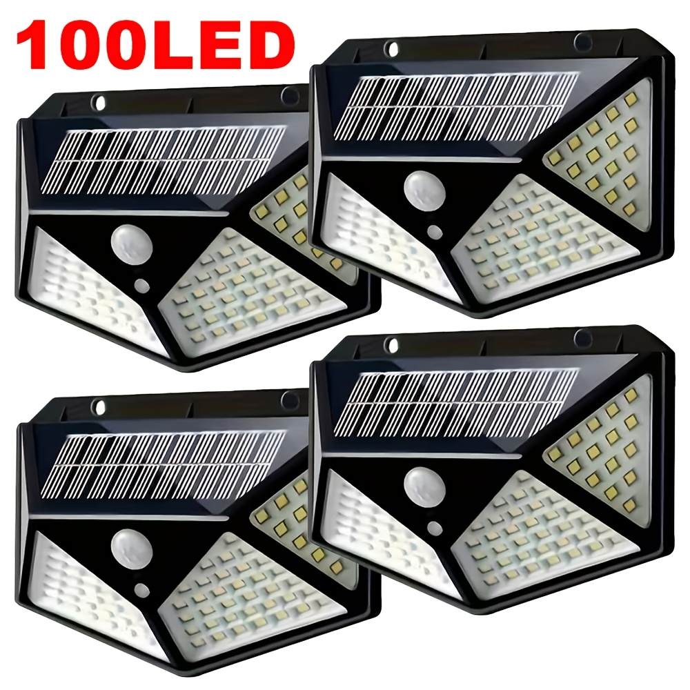 100LED屋外ソーラーガーデンライト、屋外モーションセンサ - Waterproof Junction Box Solar のレビューと価格
