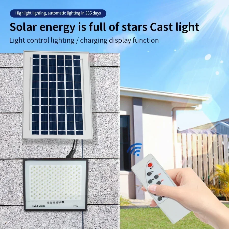 500 ワットソーラーライト屋外ガーデン LED リフレクタ - Waterproof Junction Box Solar のレビューと価格