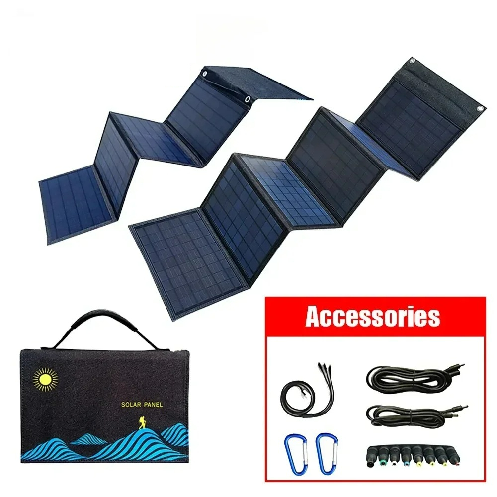 2024年新型ポータブルソーラーパネル折りたたみバッグUSB - Folding Solar Panel のレビューと価格