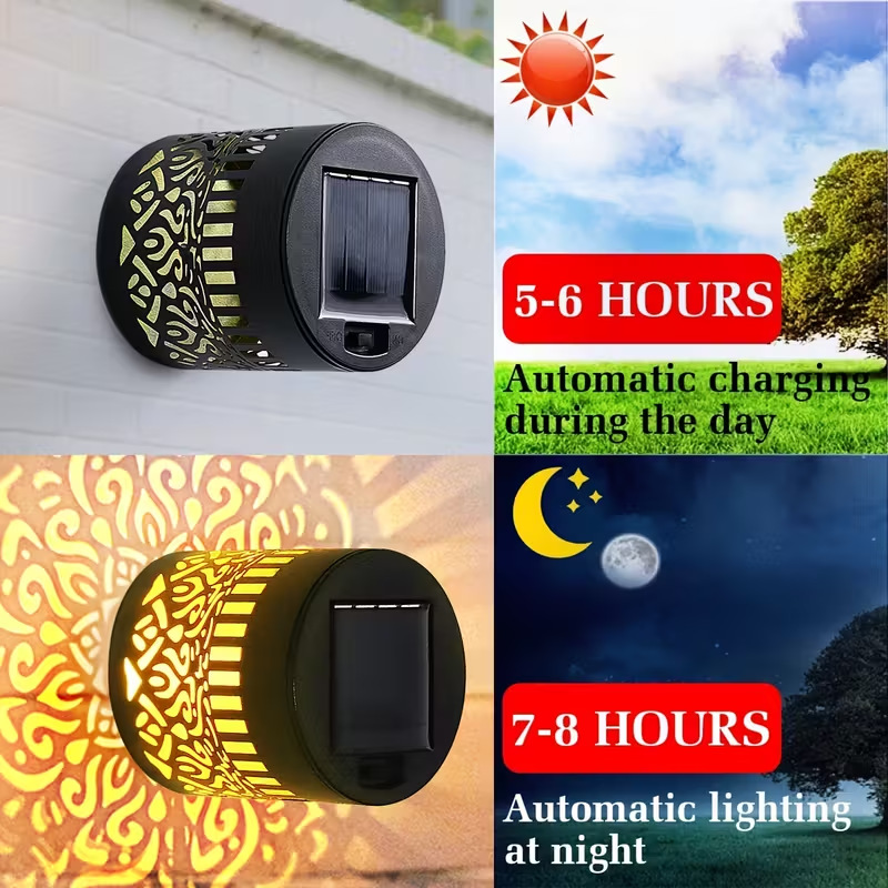 ソーラーLEDウォールライトマンダラプロジェクションランタン - Waterproof Junction Box Solar のレビューと価格