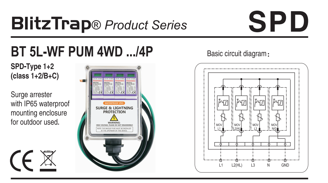 UL 1449 サージプロテクター T1 + T2 120V - Ac Surge Protector のレビューと価格